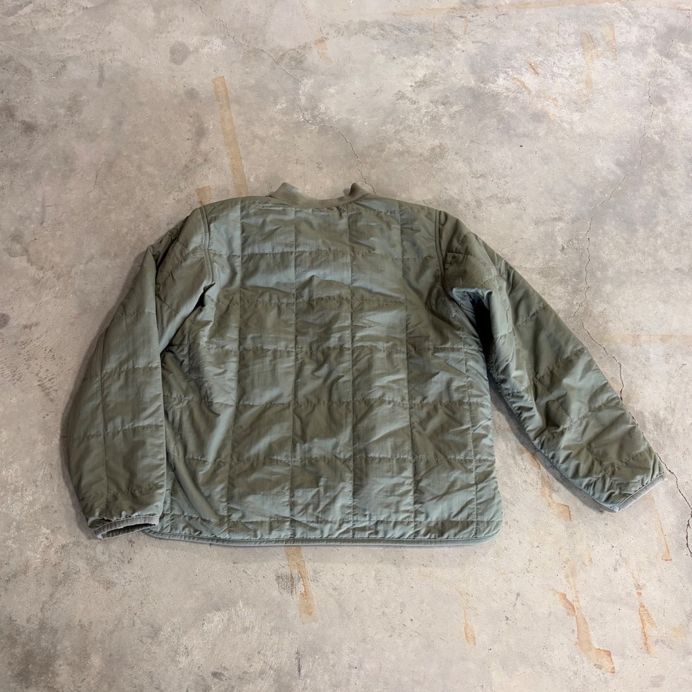 Carhartt Rain Defender Sherpa Lined Quilted Jacket Olive Green OJ6486-W Mens L - Picture 7 of 7
